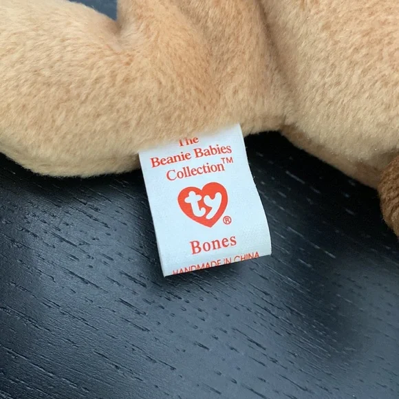 TY Beanie Baby “Bones” the Dog - 1993 - PVC Pellets - Picture 5 of 6